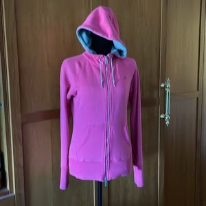Nike pink zip up hoodie